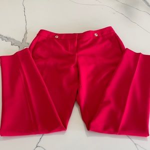 Red taper ankle WHBM dress pants